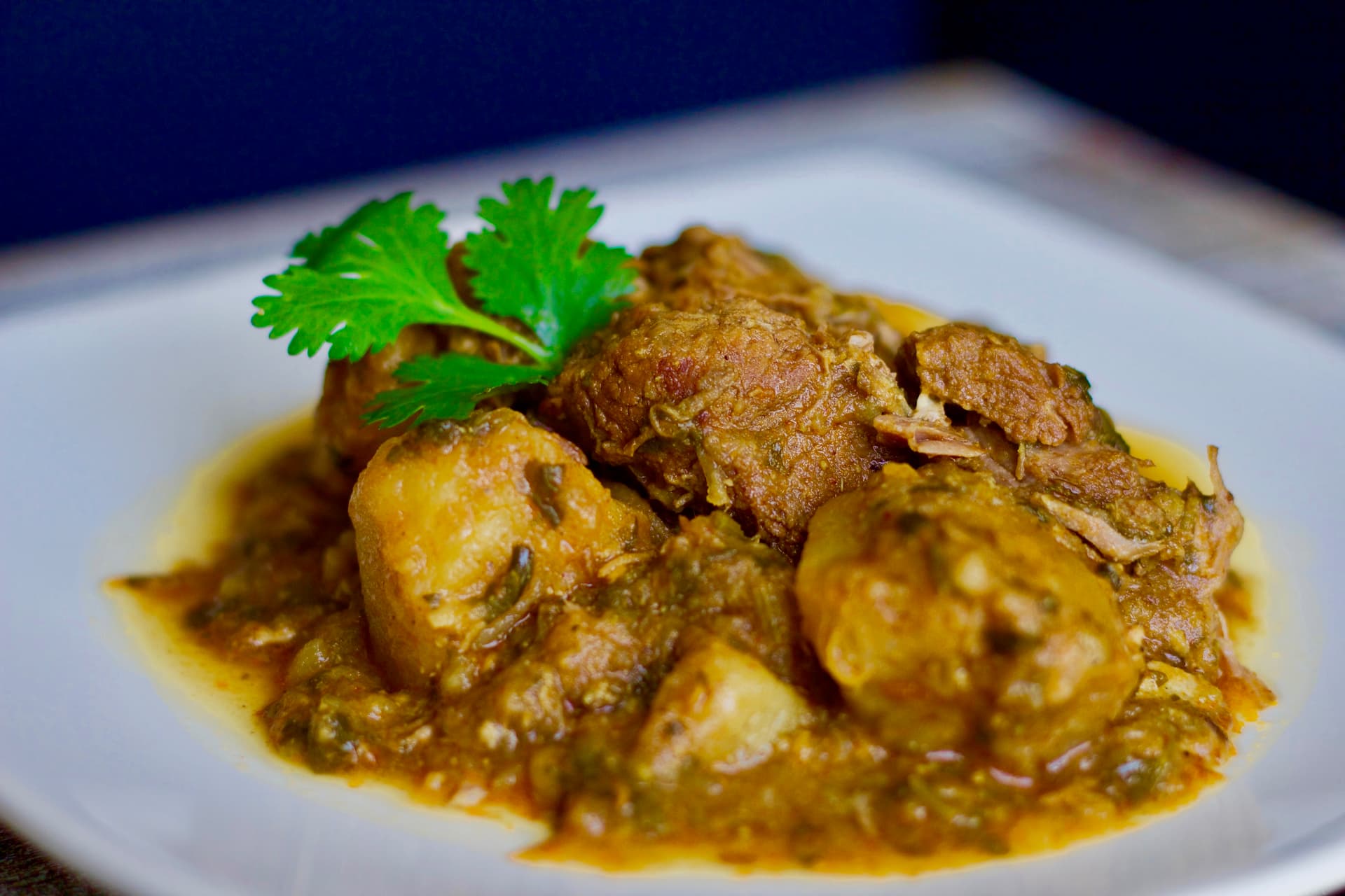 Instant Pot Lamb and Potato Curry/Kosha Mangsho