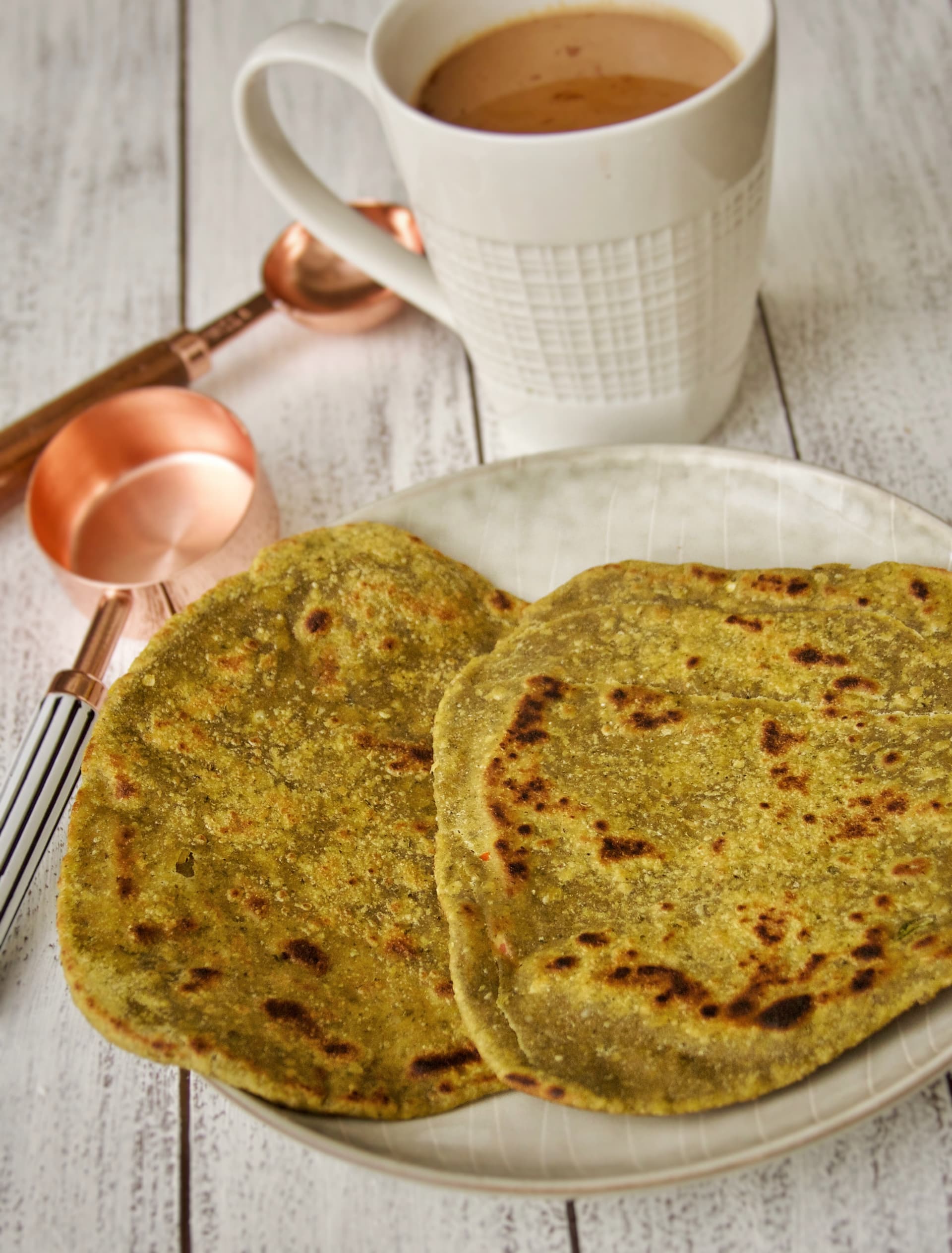 Mint-Cilantro Chutney Paratha/Bread