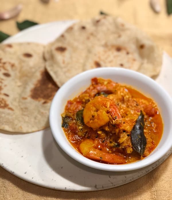 Spicy Coconut Shrimp Curry